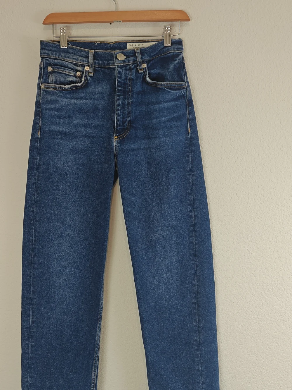 Rag & Bone Harlow Straight Leg Jeans Size 26 | High Rise Stretch Denim